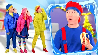 Winter Fun with Cha-Cha, Chicky, Lya-Lya & Boom-Boom | D Billions Kids Songs