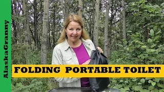 Folding Portable Toilet For Camping, Travel, Van Life, Prepping, Potty Emergencies