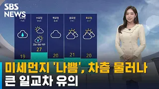 [날씨] 미세먼지 '나쁨', 차츰 물러날 예정…큰 일교차 유의 / SBS