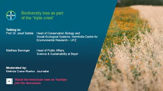 Biodiversity Loss as Part of the “Triple Crisis” | Live Talk