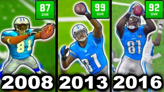Catching A Touchdown With Calvin Johnson In EVERY SINGLE Madden!!!
