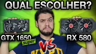 GTX 1650 Super vs RX 580 8GB: MELHOR CUSTO X BENEFÍCIO? CONSUMO, TEMPERATURA, GAMES. Compensa?