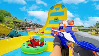 Nerf War | Water Park & SPA Battle Collection４ (Nerf First Person Shooter)