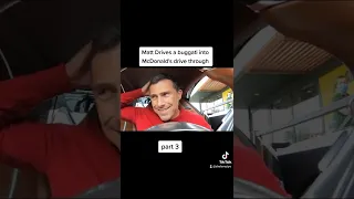 Matt drives buggati chiron into McDonald's drive thru