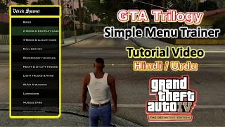 How to Install Cheats Mod Menu | Simple Menu Trainer in GTA San Andreas Definitive Edition