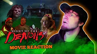 Night Of The Demons (1988) Movie Reaction/*FIRST TIME WATCHING* "I MISS HALLOWEEN PARTIES !"