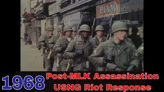 1968 POST MLK ASSASSINATION RIOT RESPONSE   NATIONAL GUARD IN BALTIMORE & WASHINGTON D.C. XD30961
