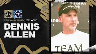 Coach Dennis Allen talks Titans game | New Orleans Saints