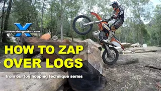 How to 'zap' over logs on a dirt bike︱Cross Training Enduro