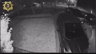 Homeowner confronts car thieves