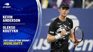 Kevin Anderson vs. Oleksii Krutykh Highlights | 2023 US Open Qualifying Round 1