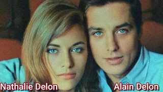 Alain Delon and Nathalie Delon, the woman he had married  - French Famous Classic Actor, Actress