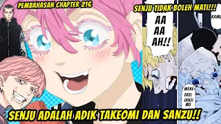 KAWARAGI SENJU ADIK AKASHI TAKEOMI DAN SANZU ! MISTERI KEMATIAN SENJU! TOKYO REVENGERS 216