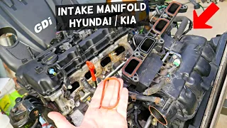 INTAKE MANIFOLD REMOVAL HYUNDAI KIA 2.4 GDI, INTAKE MANIFOLD GASKET REPLACEMENT