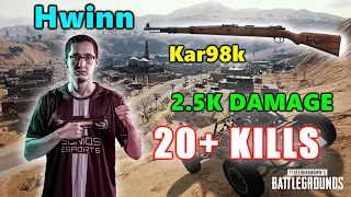 Soniqs Hwinn - 20+ KILLS (2.5K Damage) - Kar98k - PUBG