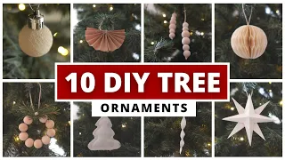 DIY CHRISTMAS ORNAMENTS (scandinavian, minimal, budget)