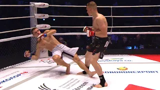 BOXER knocked out the WRESTLER! Brutal KNOCKOUT by ONE Punch! Medvedev vs Tikhonyuk