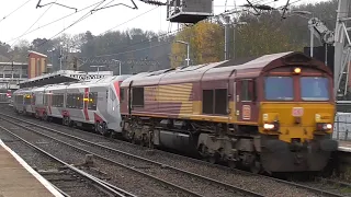 66002 dragging BRAND NEW 755405 through Ipswich working 5P99 - 15/11/18