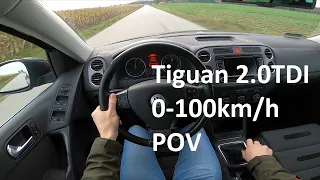 Tiguan I '09, 2.0TDI 4-motion 140hp, HD, 0-100km/h, POV, Test audio, Walkaround