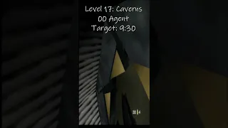 GoldenEye 64: Beating Caverns under 9:30 on 00 Agent unlocking 2x RC-P90 #shorts #short #goldeneye