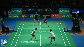 Kevin Sanjaya SUPER SKILL in this Match |  Kevin Sanjaya/ Marcus Fernaldi vs Kolding/ Petersen