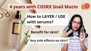 How to LAYER & USE Cosrx Snail Mucin Essence with serums (Vitamin c, AHA, BHA, Retinol, Niacinamide)