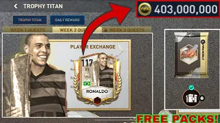 HOW I MADE 400+ MILLION COINS FROM TROPHY TITANS PLAYER! FIFA MOBILE!