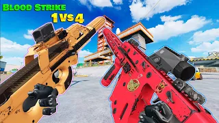 BLOOD STRIKE: THE BEST SUBMACHINE GUN ONLY VS SQUAD WITH VECTOR + P90 FRANTIC GAMEPLAY #bloodstrike