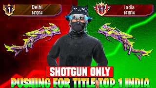 Pushing Top 1 In Shotgun M1014 | Free Fire Solo Rank Pushing With Tips And Tricks | Ep-9
