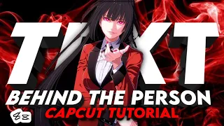 Text Behind The Person Capcut Tutorial | Text Behind The character | Capcut Tutorial