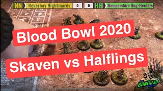 Tabletop Blood Bowl 2020 Game - Skaven vs Halflings!!