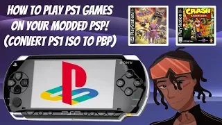 How To Play PS1 Games On Your Modded PSP! 🎮 (Convert PS1 ISO TO PBP) #PSPModding #PSP #PS1