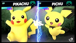 Super Smash Bros Ultimate Amiibo Fights – Pikachu vs the World #19 Pikachu vs Pichu