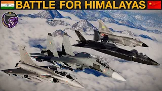 Su-30MKI & Rafale vs J-20 & J-10C: India vs China BVR Missile Fight | DCS