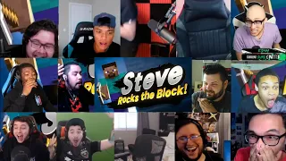 MINECRAFT STEVE Reveal Trailer Reaction Mashup - Super Smash Bros Ultimate