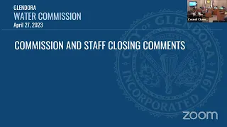 Water Commission Meeting | April 27, 2023