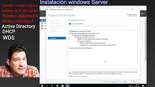 Instalando Windows Server 2019 con roles AD, DHCP, DNS y WDS