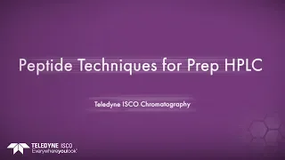 Peptide Techniques for Prep HPLC