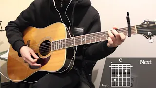 Snowman - Sia Guitar Cover for Beginner Playing by [Musicdrawing]