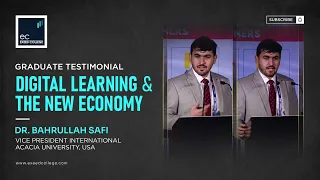 Keynote Speech | Digital Learning and the New Economy | Dr. Bahrullah Safi  | Education 2.0
