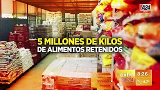 ✋ 5 millones de Kilos de alimento retenidos