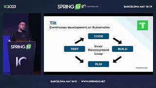 Developer Experience with Spring Boot on Kubernetes by Thomas Vitale @ Spring I/O 2023