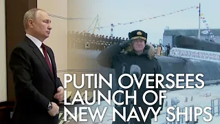 Putin launches latest nuclear submarine 'Emperor Alexander III' as part of new fleet