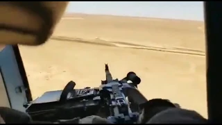 Расстрел машины «Исламского государства» с Ми 171