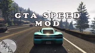 GTA V: Realistic car speed and acceleration mod showcase