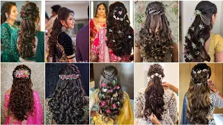 Curls & Layers for South Indian Bridal Hairstyle | Bridal Hairstyle with Curls for Long Hair