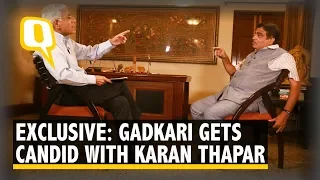 Nitin Gadkari Answers Pointed Questions From Karan Thapar Exclusively On The Quint