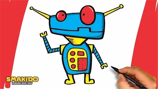 How to Draw Robot For Kids and Beginners | Simple Robot Drawing Step by Step Guide
