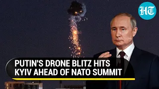 Putin Unleashes Shahed Drone Attack On Kyiv, Odesa Ahead Of NATO Summit Near Russian Border | Watch