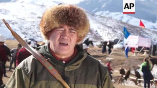 Competition celebrates old Kyrgyz hunting traditions